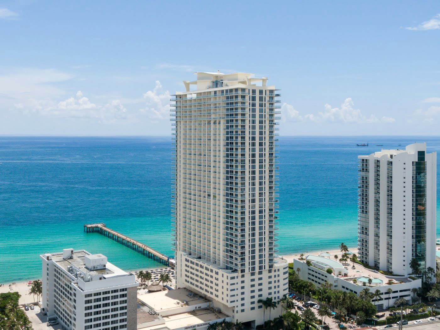 Aerial view of La Perla in Sunny Isles Beach